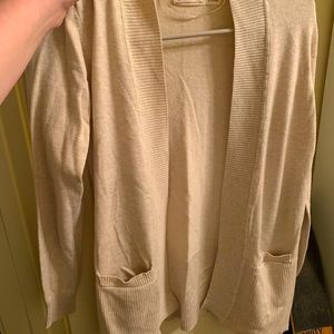 Faded glory cream cardigan